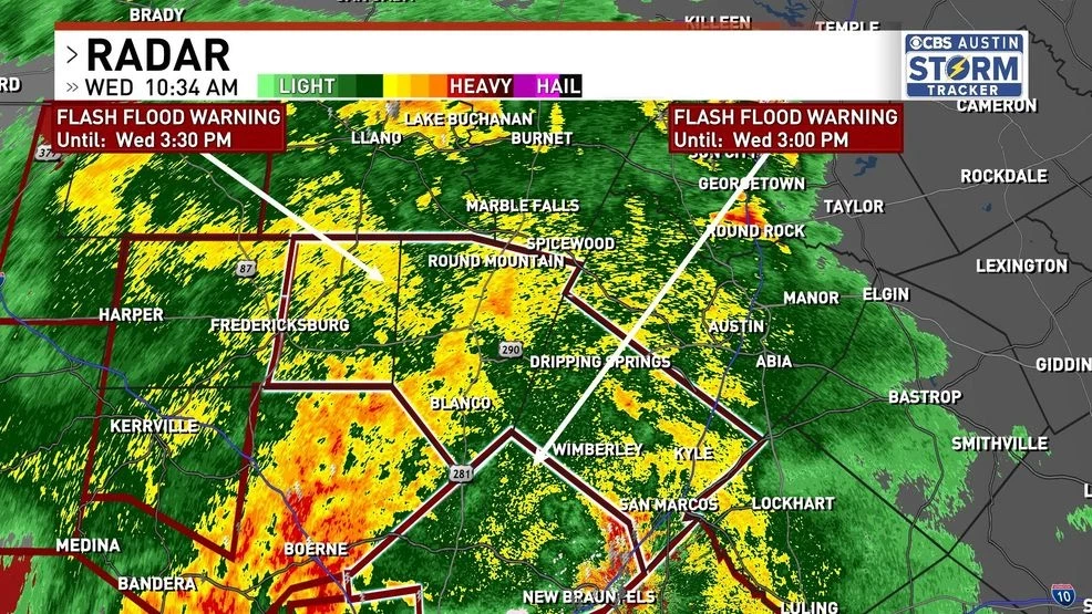 Flash flood warnings expand to Gillespie, Blanco, Hays counties