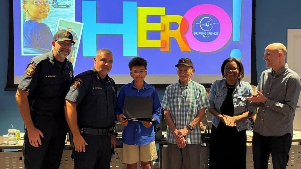 Hays County boy honored for helping save injured neighbor, credits Junior Deputy training